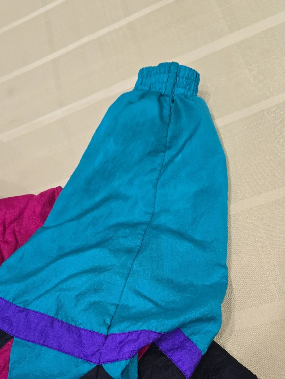 Slade 80s Colorblock Windbreaker Jacket - VINTAGE - SMALL